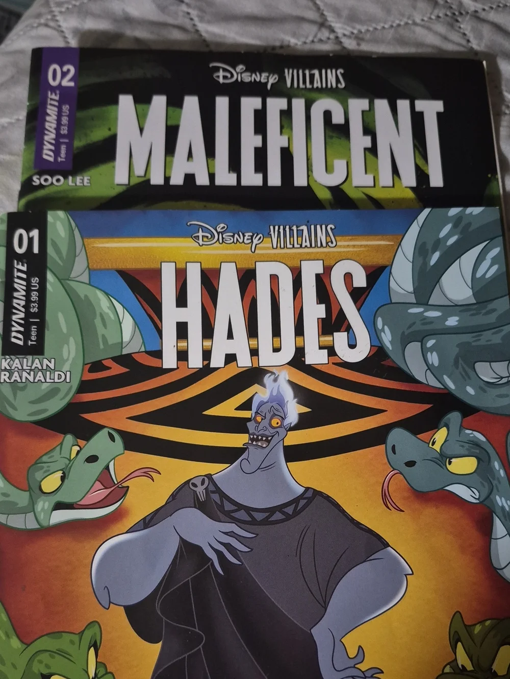 Disney Hades Graphic Novel - Black, Green, Blue, Yellow Cover